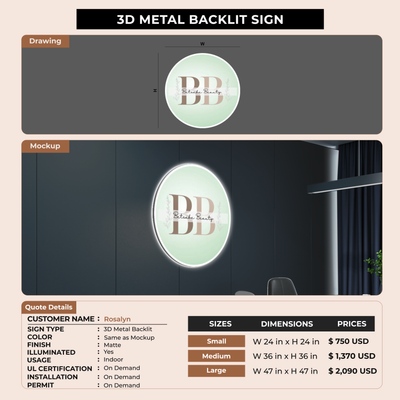 Business signage for Rosalyn