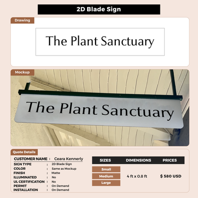 Custom Signs For Ceara Kennerly
