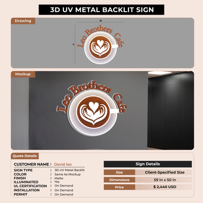 Business signage for David leo