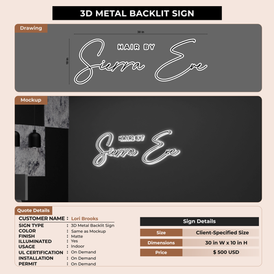 Business Signage for Lori Brooks