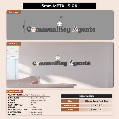 Business signage for Tracy Butcher