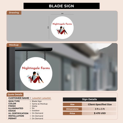 Business signage for Thompson Lateefah