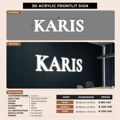 Business Signage for Krystal