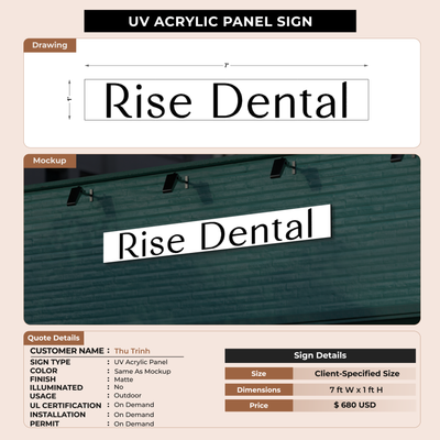CUSTOM MOCKUP SIGN FOR Thu Trinh