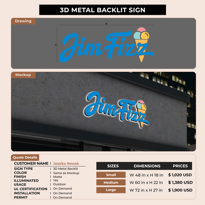 Business Signage for Jessika Nowak