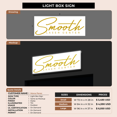 Business Signage for Mona Perez