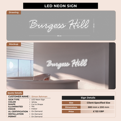 Business signage for Simon Rahman