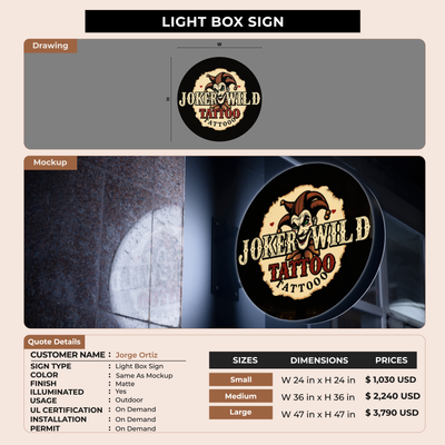 Business Signage for Jorge Ortiz