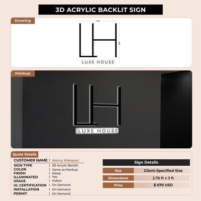 Business signage for Nancy Marquez