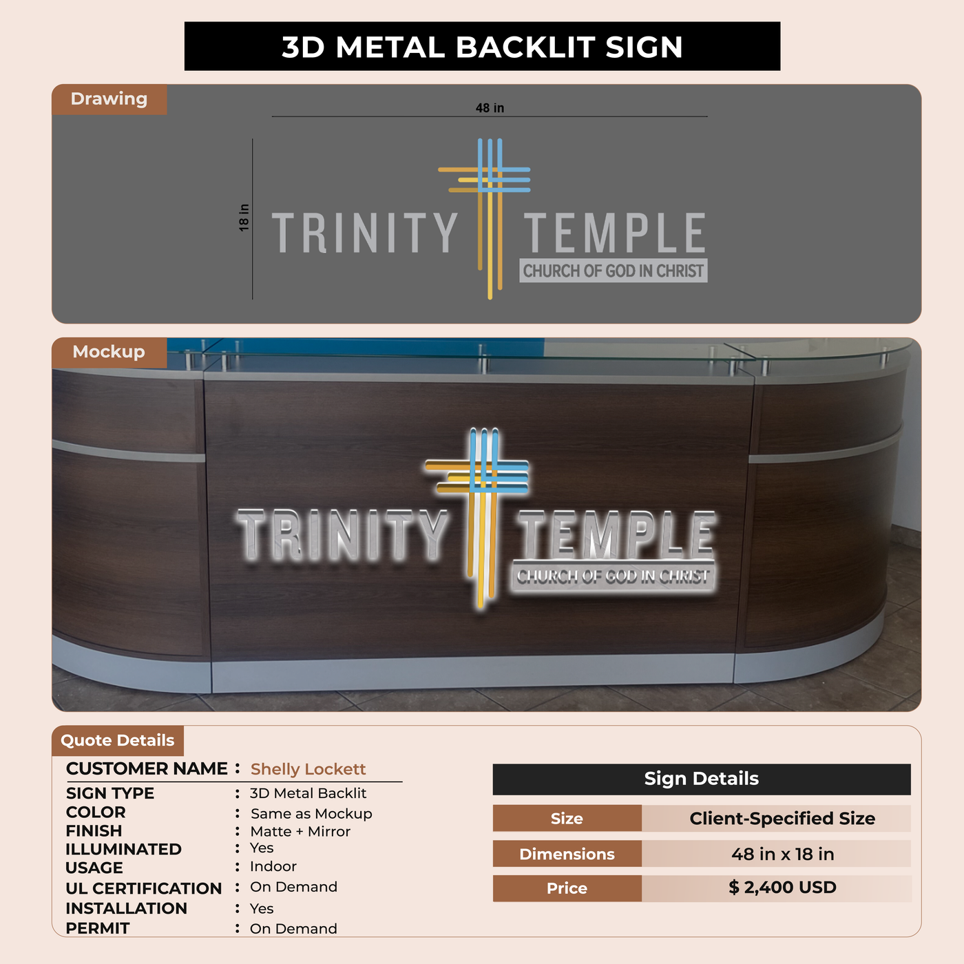 Custom Signs for Shelly Lockett