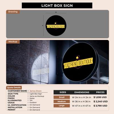 Business Signage for Jerica Dixon