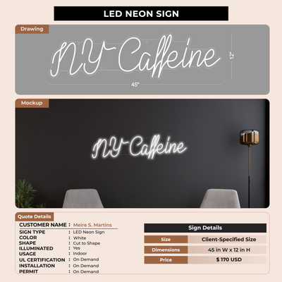 LED Neon Signs for Meire S. Martins