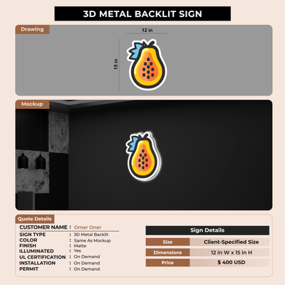CUSTOM MOCKUP SIGN FOR Omer Oner