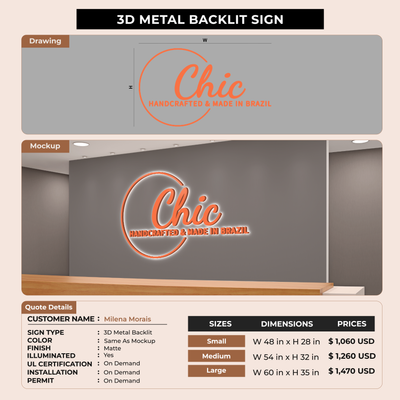Custom Signs for Milena Morais