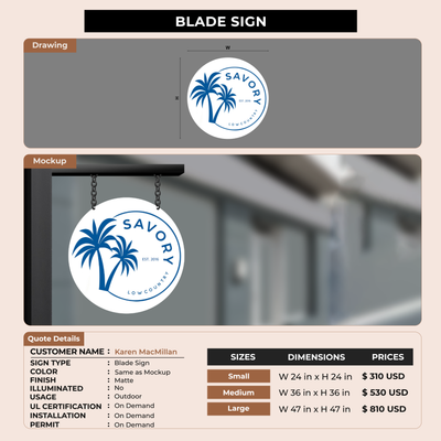 Blade Sign for Karen MacMillan