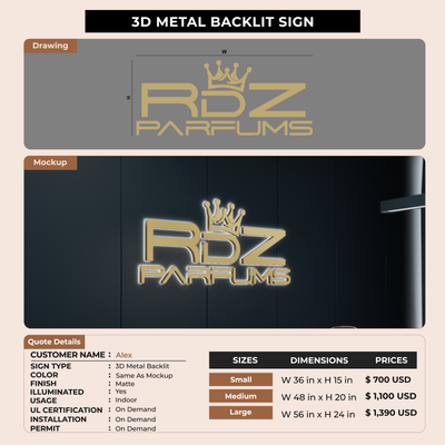 Business Signage for Alex