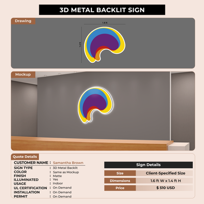 Business Signage for Samantha Brown