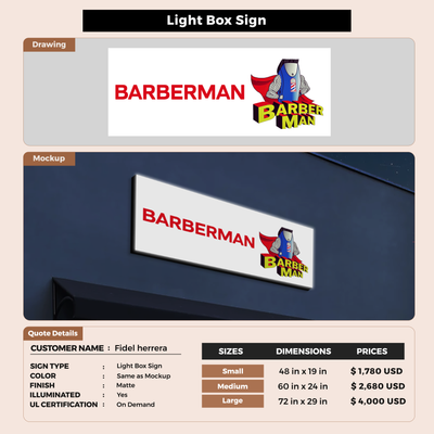 Business signage for Fidel herrera