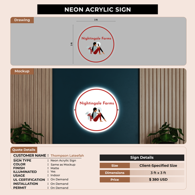 Business signage for Thompson Lateefah