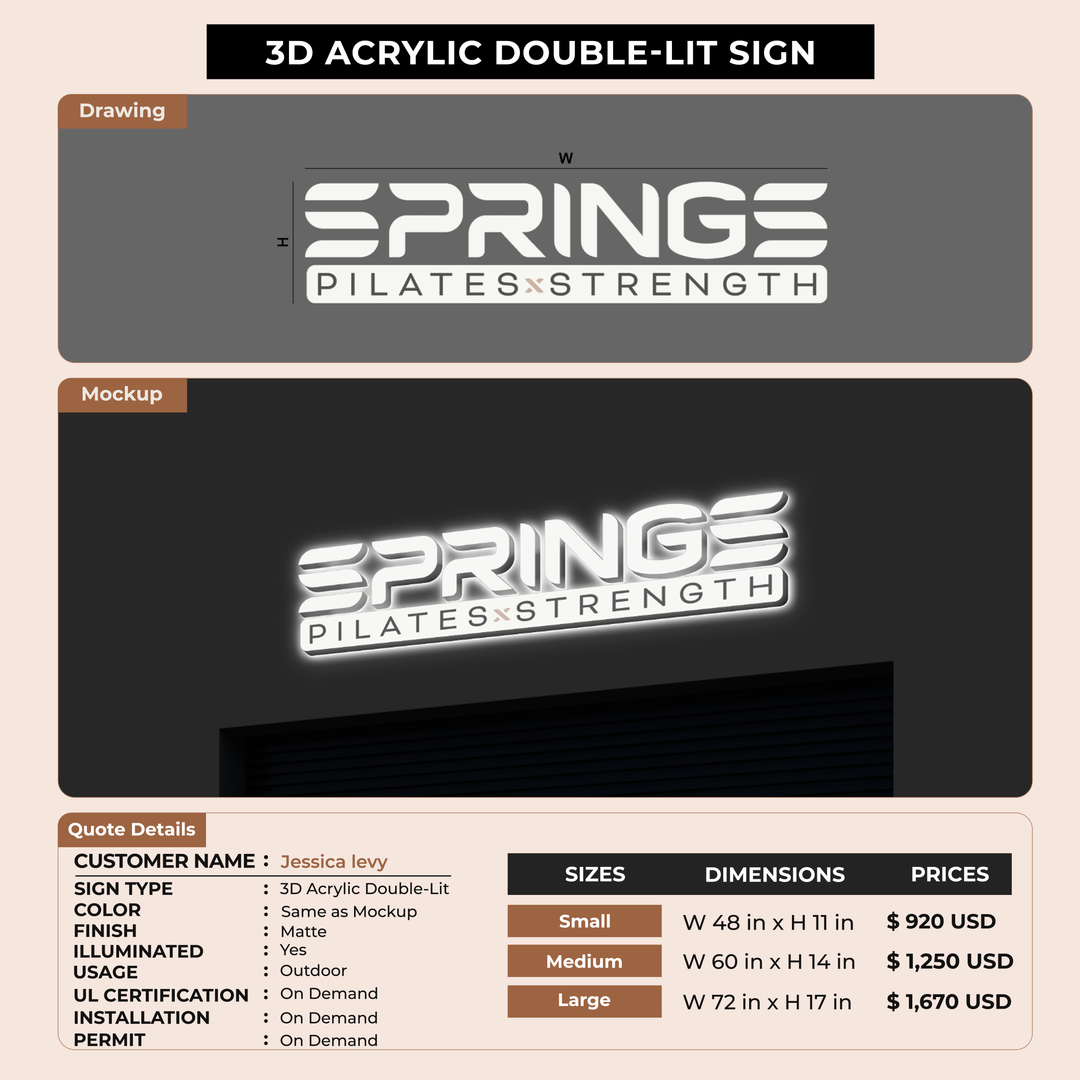 Business Signage for Jessica levy