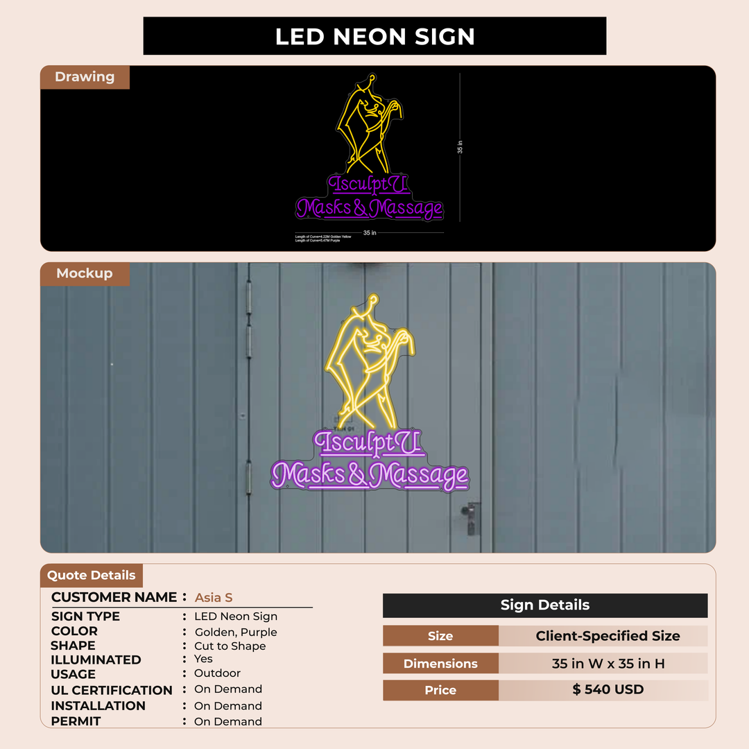 Led Neon Sign for Asia S