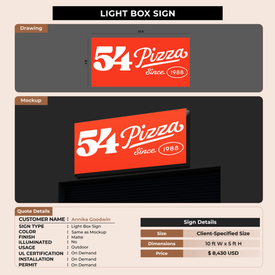 Business signage for Annika Goodwin