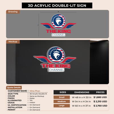 Business Signage for Mina Phan