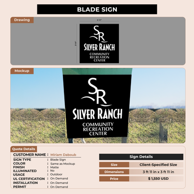 Blade sign for Miriam Daboub