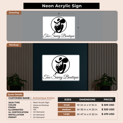 Custom Sign For Antranique Enlers