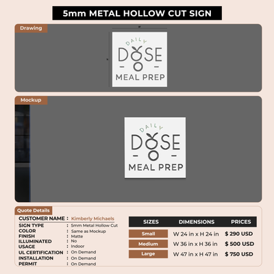 Business Signage for Kimberly Michaels