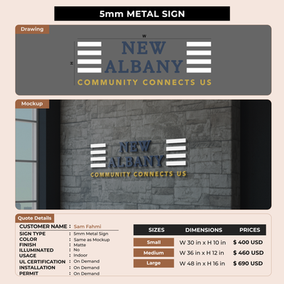 Business Signage for Sam Fahmi