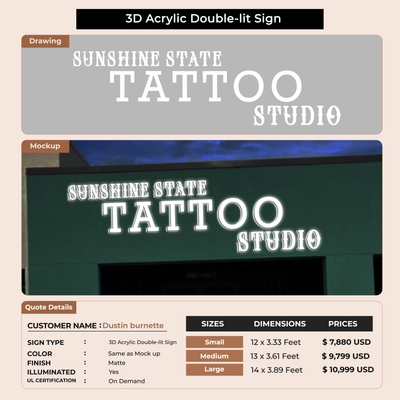 Custom Signs For Dustin burnette