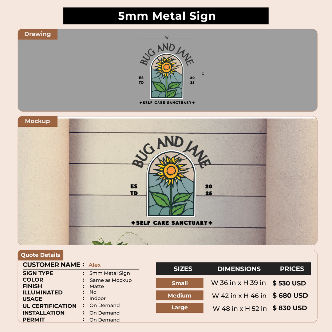 Custom Signs for Alex