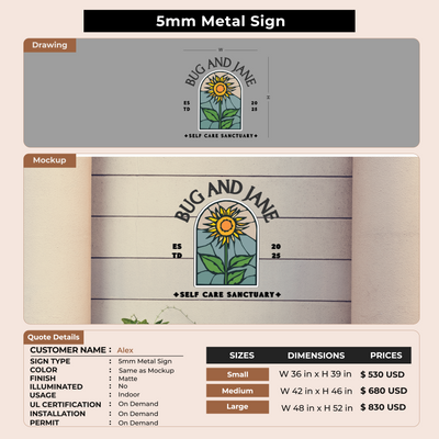 Custom Signs for Alex