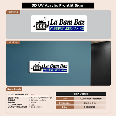 Custom Signs For MP