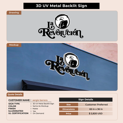 Custom Signs For sergio barrera
