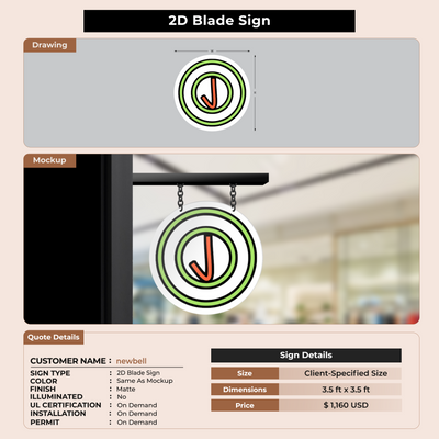 Custom Signs for newbell