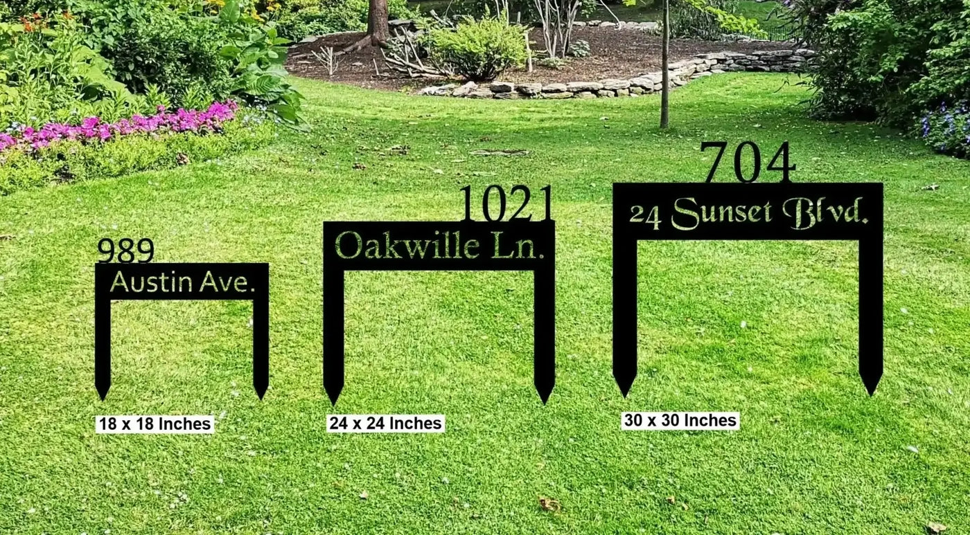Small Rectangular Sign Size Custom Yard Sign – SignMakerz