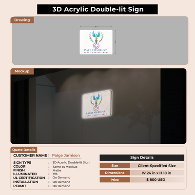 Business Signage for Paige Jamison