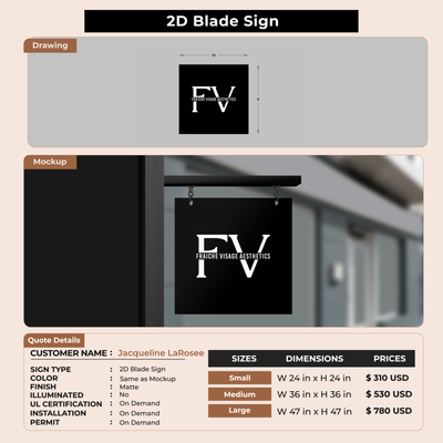 Business Signage for Jacqueline LaRosee