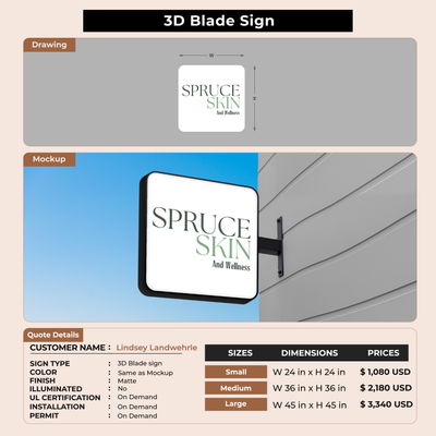 Custom Signs for Lindsey Landwehrle