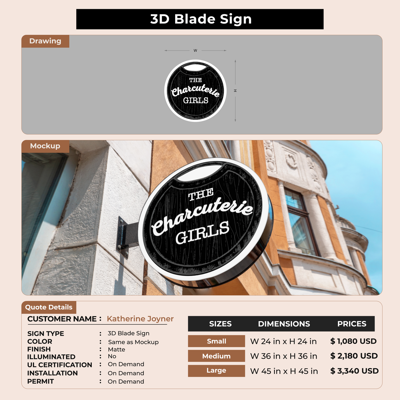 Custom Signs For Katherine Joyner