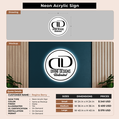 Custom Signs for Regina Berry