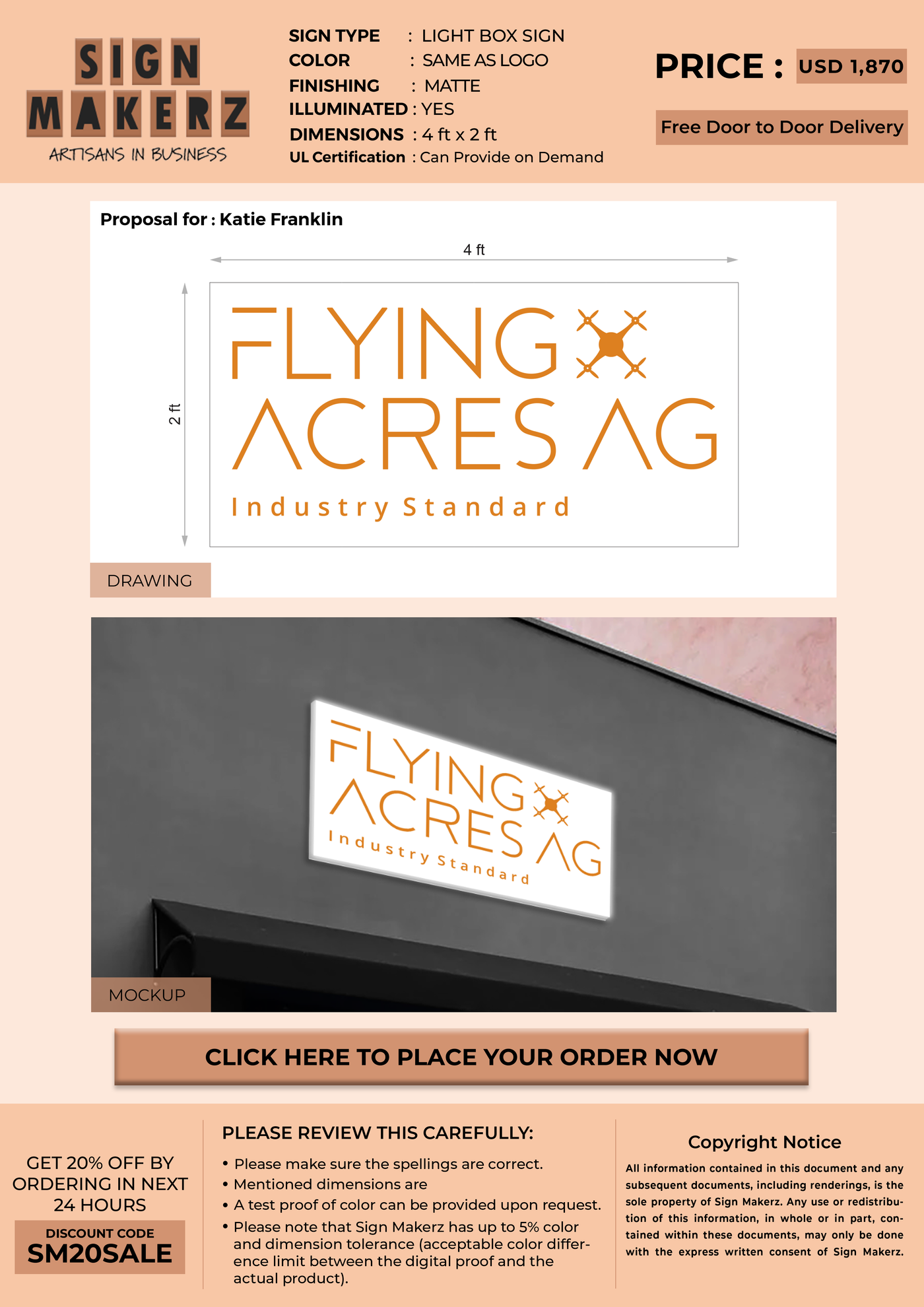 Business Signage for Katie Franklin