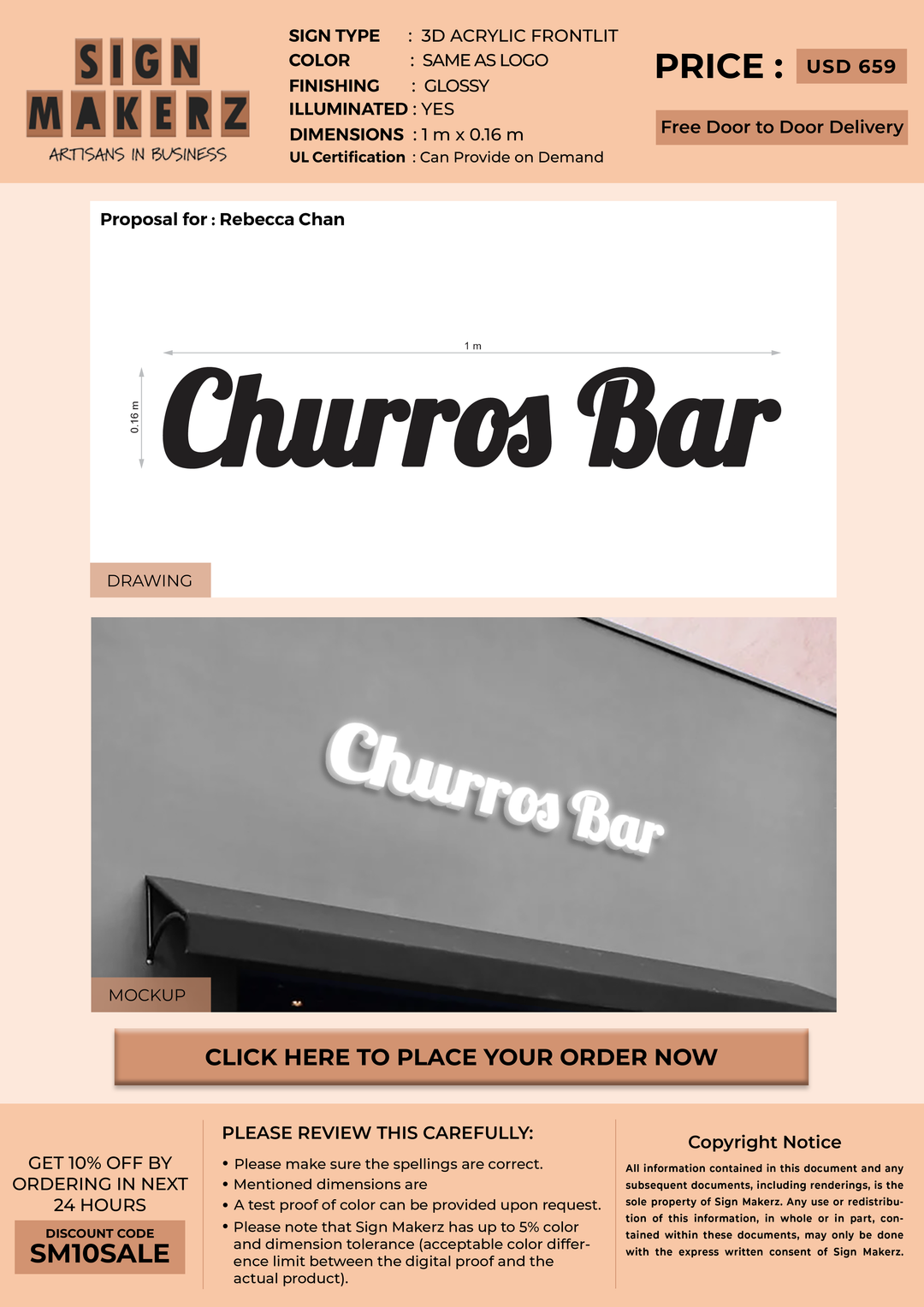 Custom Signs for Rebecca Chan