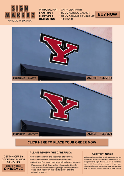 Custom Signs for Gary Gearhart