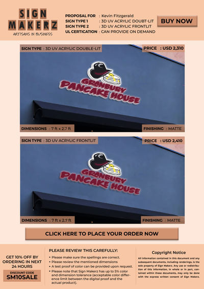 3D Business Signage for Kevin Fitzgerald