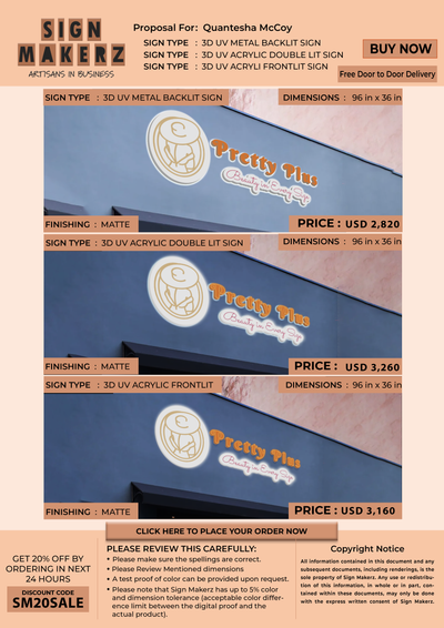 Custom Signs For Quantesha McCoy