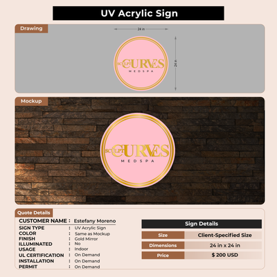 Custom Signs For Estefany Moreno