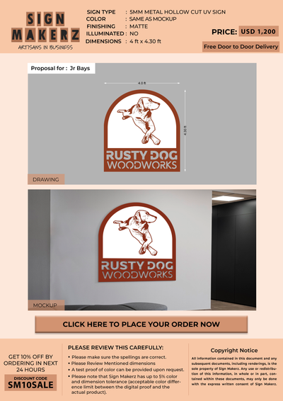Business signage for Jr Bays
